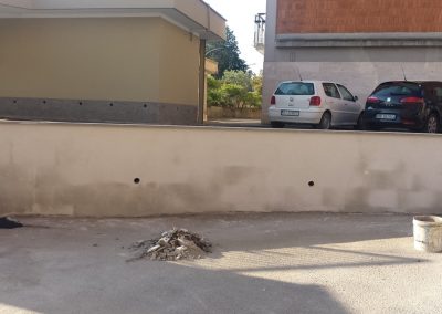 Muro di contenimento via Garbini, Viterbo